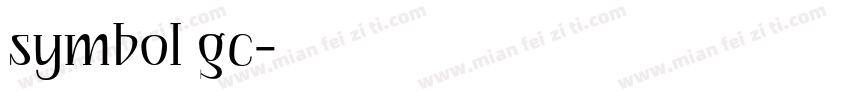 symbol gc字体转换